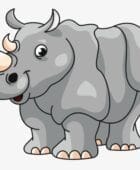 What is a rhino’s horn made of?